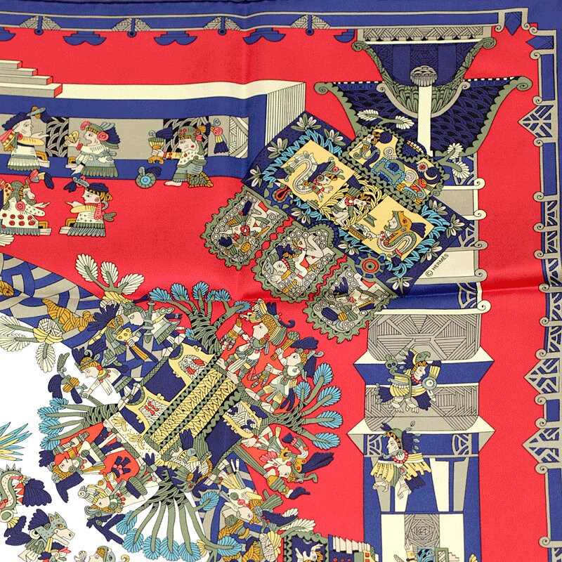 Hermes Scarf "Astres et Soleils" by Annie Faivre 90cm Silk | Foulard Carre