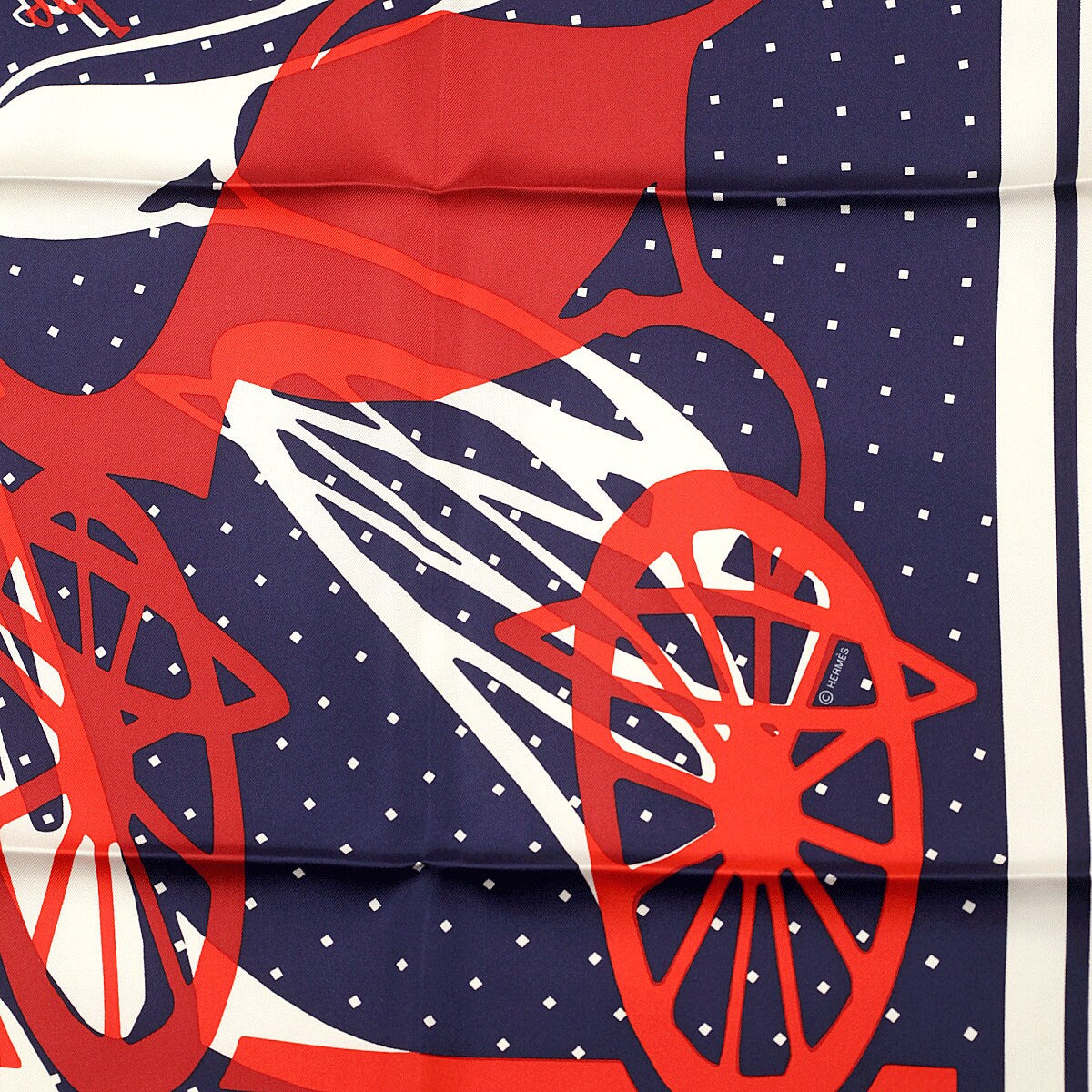 Hermes Scarf "Caleche Elastique" by Bali Barret 90cm Silk | Carre Foulard NWT