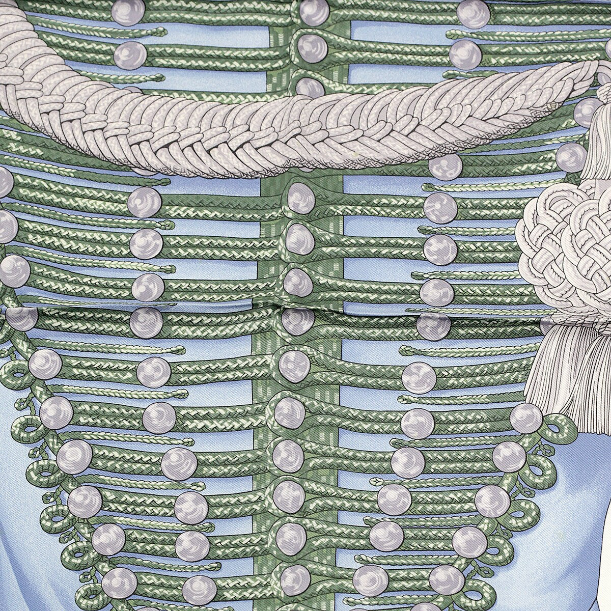 Hermes Scarf 70cm "Brandebourgs" by Caty Latham Silk | Carre Foulard