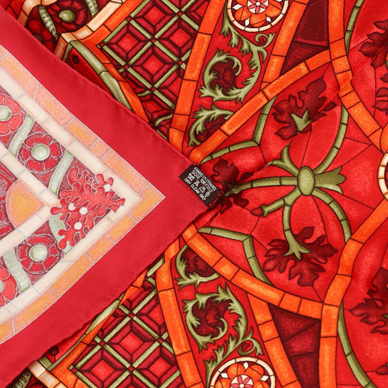 HERMES SCARF Silk "Lumieres de Paris" by Natsuno Hidaka Vintage 90cm Carre 100% Auth