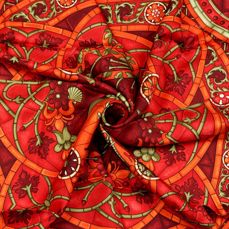 HERMES SCARF Silk "Lumieres de Paris" by Natsuno Hidaka Vintage 90cm Carre 100% Auth