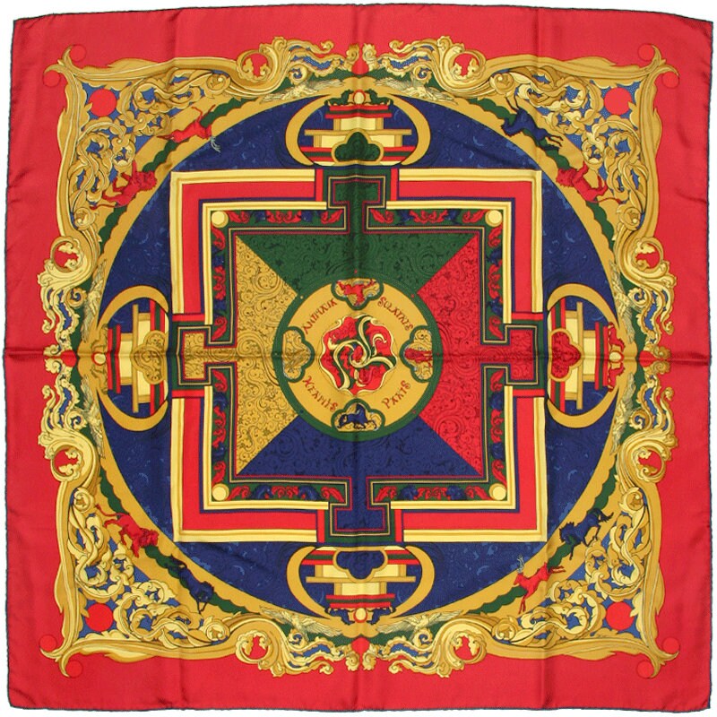 Hermes Scarf "Animaux Solaires" by Zoe Pauwels 90cm Silk | Carre Foulard