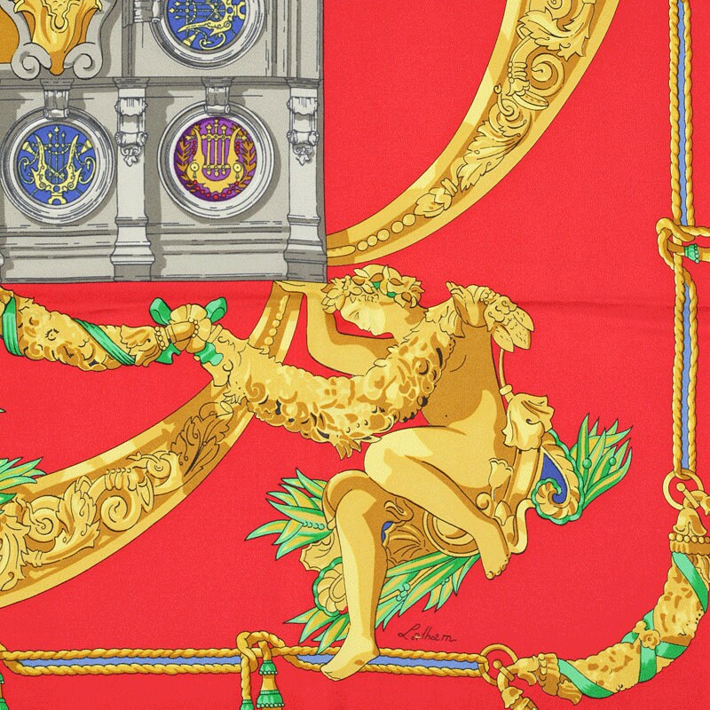 Hermes Scarf "Opera Palais Garnier" by Caty Latham 90cm Silk | Foulard Carre