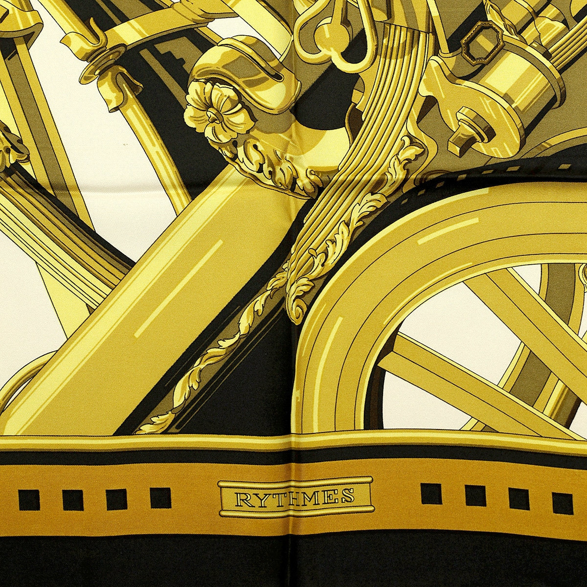 Hermes Scarf "Rythmes" by Caty Latham 90cm Silk | Carre Foulard