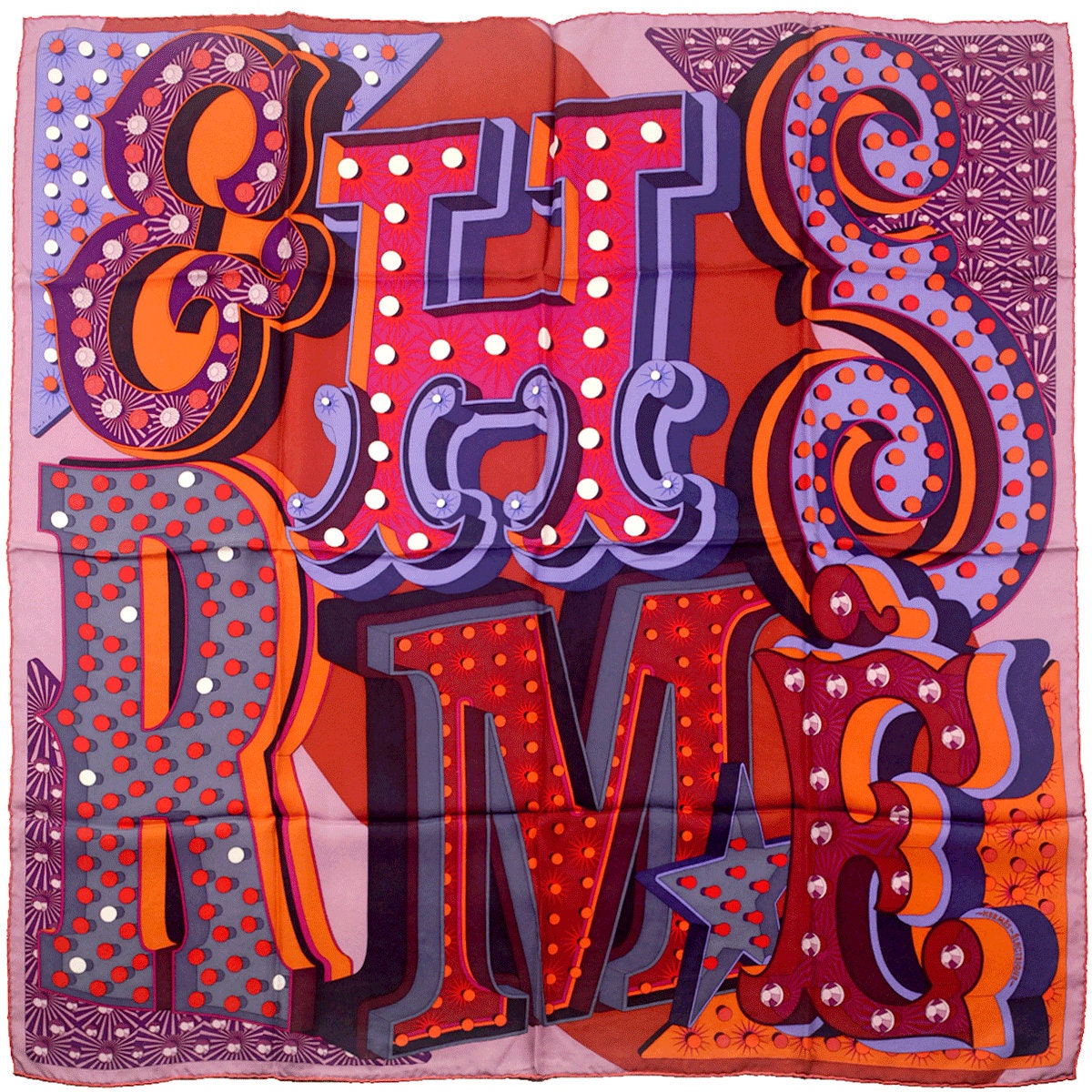 Hermes Scarf "Hermes Electrique" by Dimitri Rybaltchenko 90cm Silk | Foulard Carre