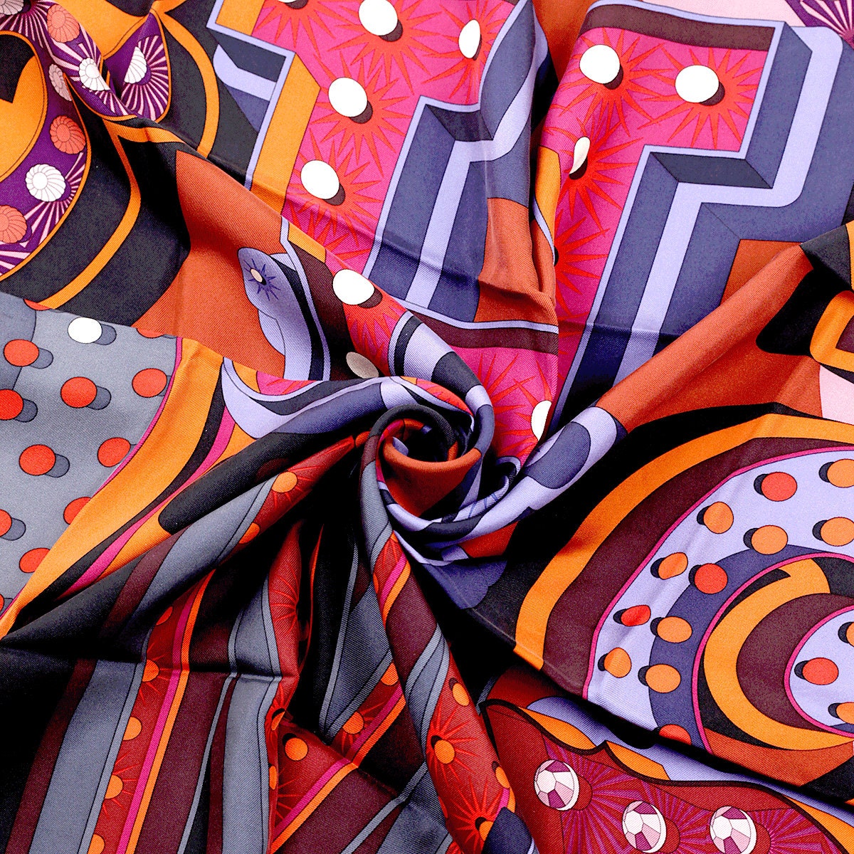 Hermes Scarf "Hermes Electrique" by Dimitri Rybaltchenko 90cm Silk | Foulard Carre
