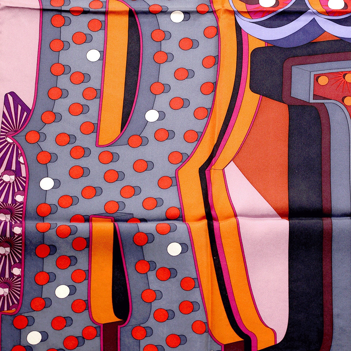 Hermes Scarf "Hermes Electrique" by Dimitri Rybaltchenko 90cm Silk | Foulard Carre