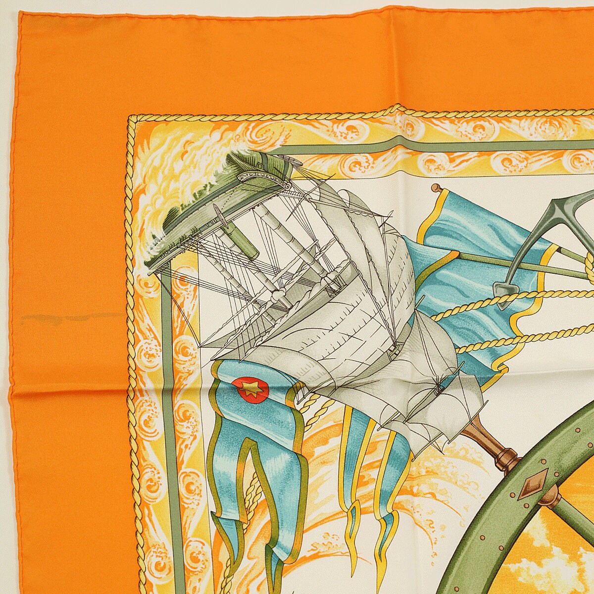 Hermes Scarf "Vive le Vent" by Laurence Bourthoumieux 90cm Silk | Carre Foulard