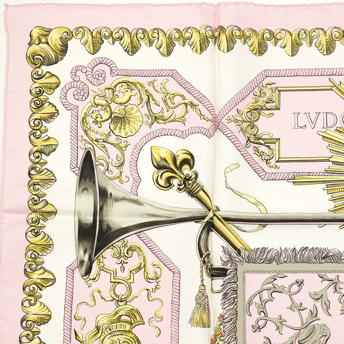 Hermes Scarf "Ludovicus Magnus" by Françoise De La Perriere 90cm Silk | Carre Foulard