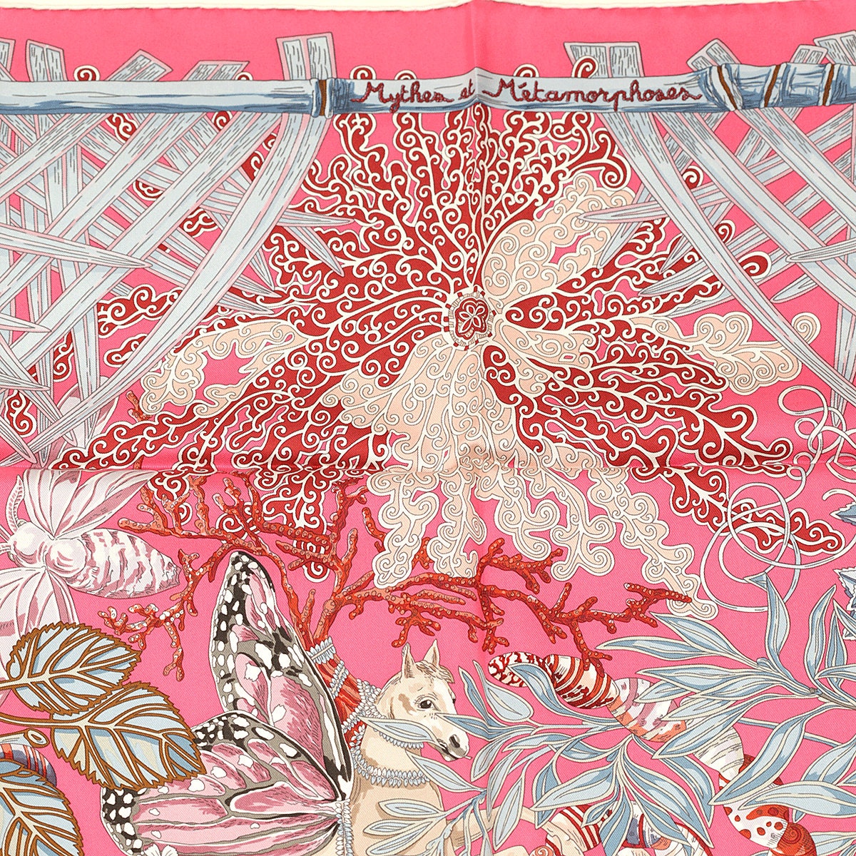 Hermes Scarf "Mythes et Metamorphoses" by Annie Faivre 90cm Silk | Carre Foulard