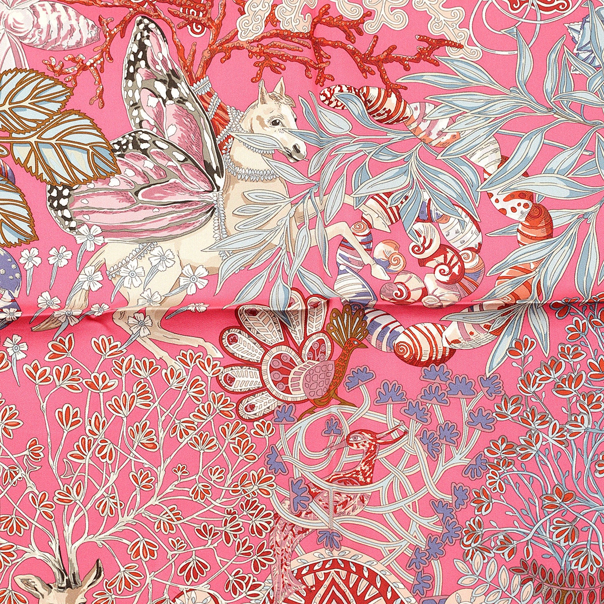 Hermes Scarf "Mythes et Metamorphoses" by Annie Faivre 90cm Silk | Carre Foulard