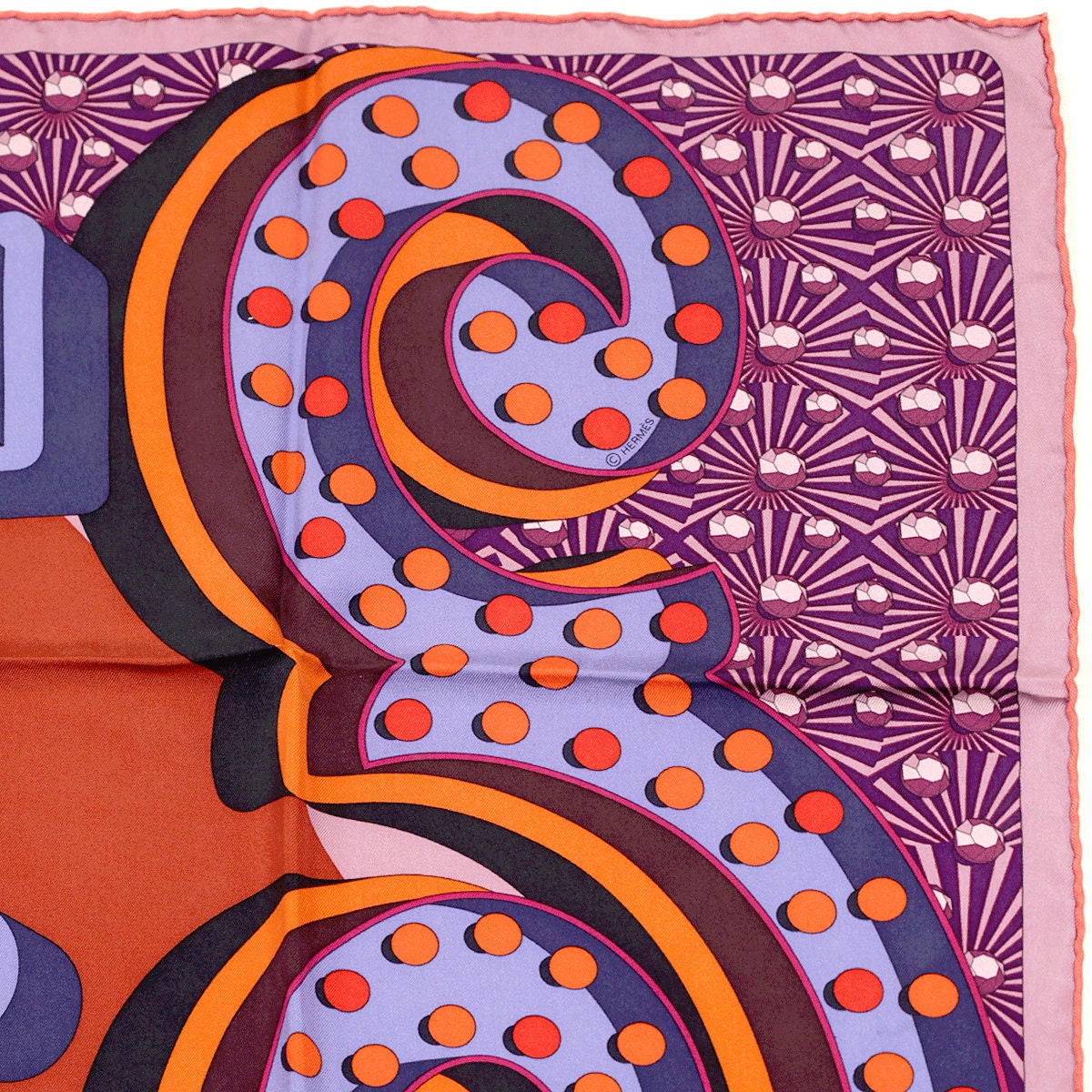 Hermes Scarf "Hermes Electrique" by Dimitri Rybaltchenko 90cm Silk | Foulard Carre