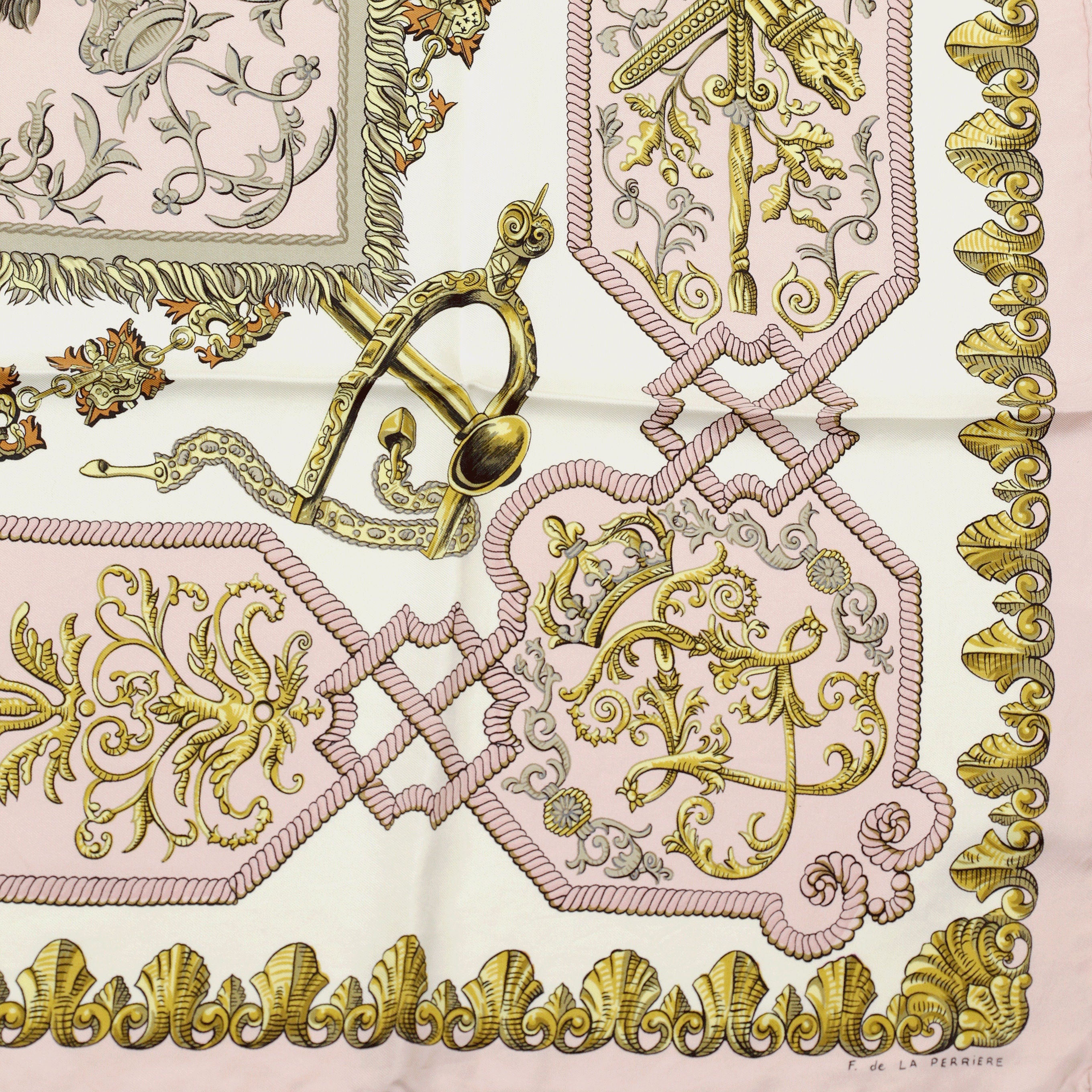 Hermes Scarf "Ludovicus Magnus" by Françoise De La Perriere 90cm Silk | Carre Foulard