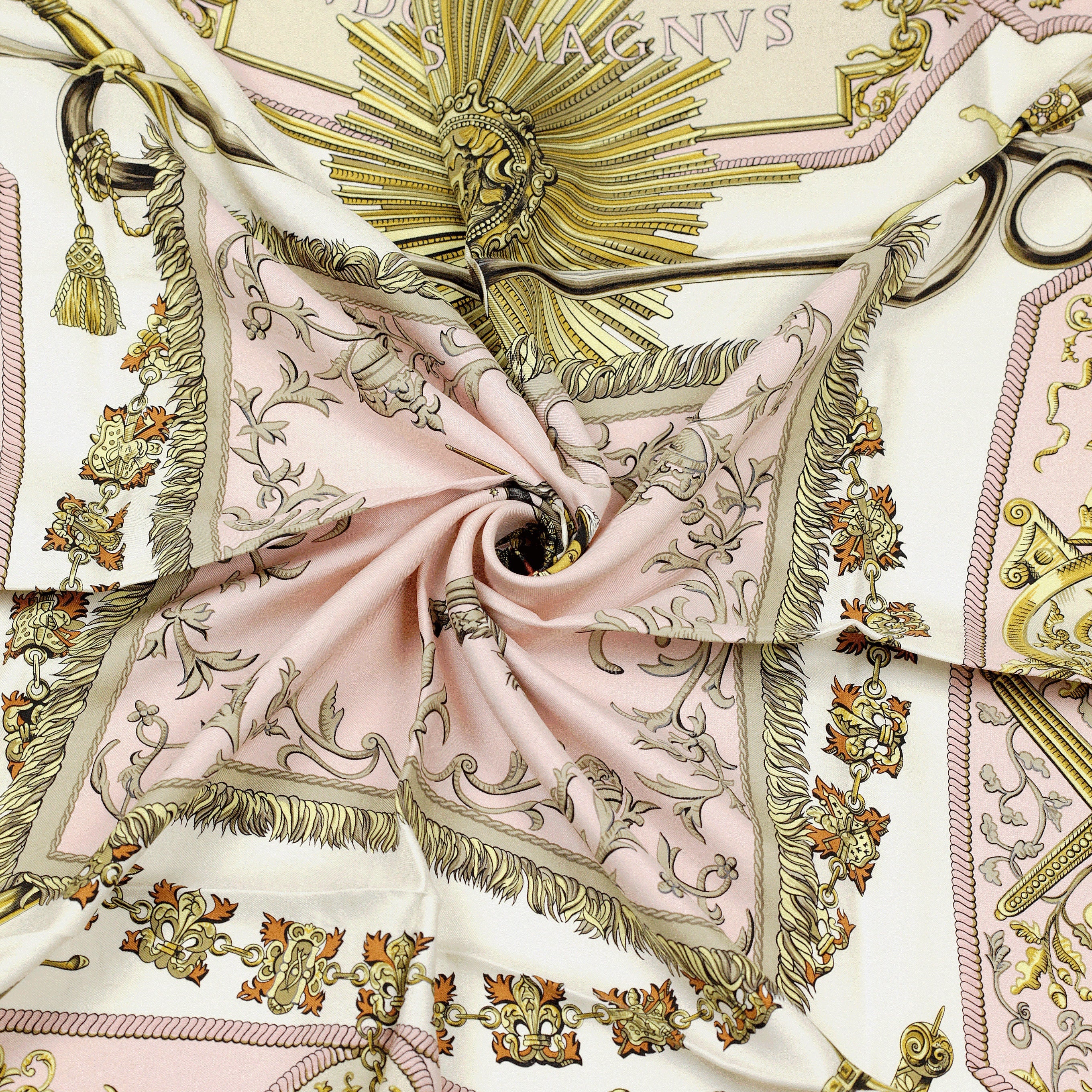 Hermes Scarf "Ludovicus Magnus" by Françoise De La Perriere 90cm Silk | Carre Foulard