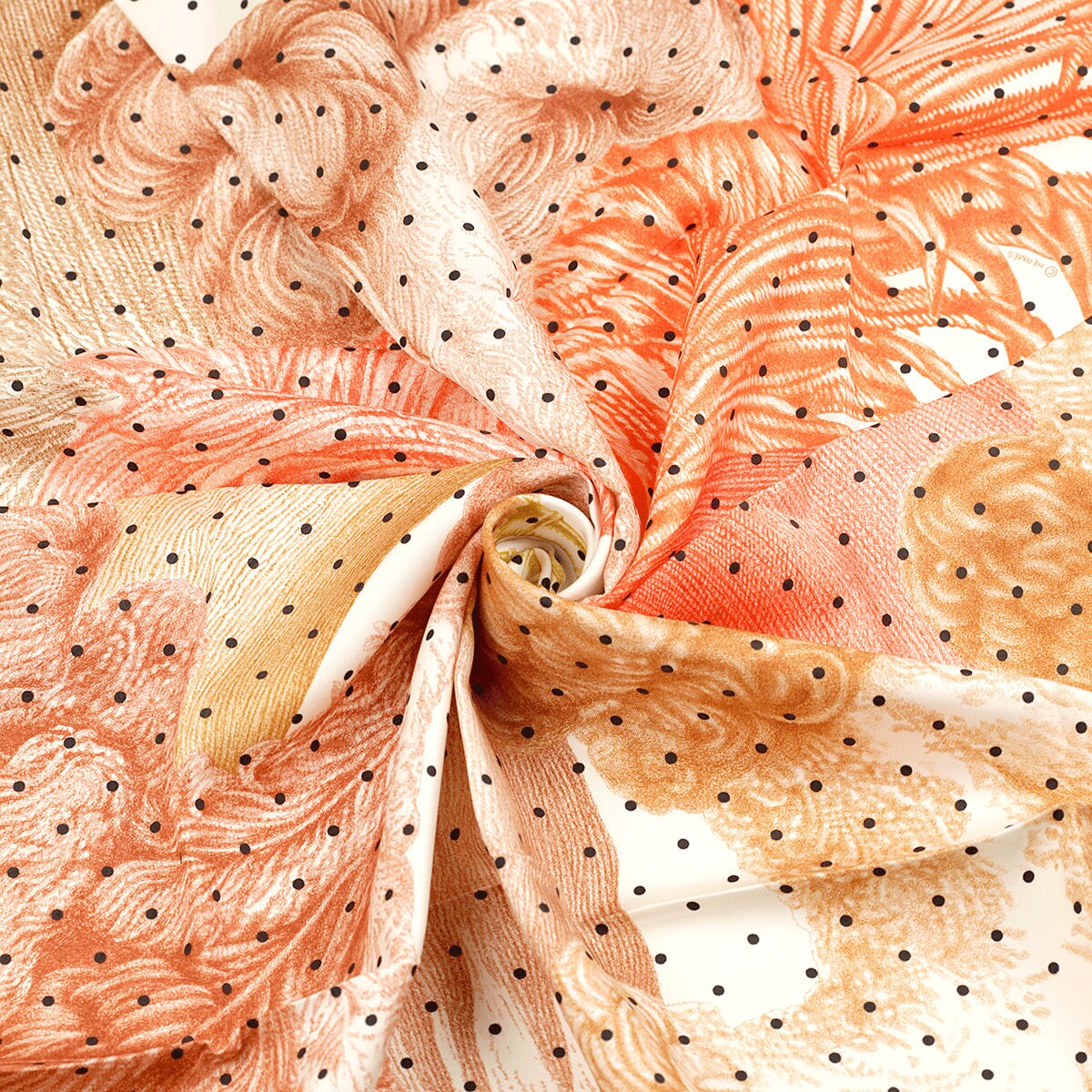 Hermes Scarf "Plumets et Panaches" by Florence Manlik 90cm Silk | Carre Foulard