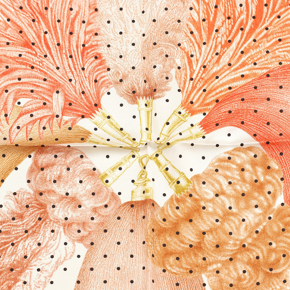 Hermes Scarf "Plumets et Panaches" by Florence Manlik 90cm Silk | Carre Foulard