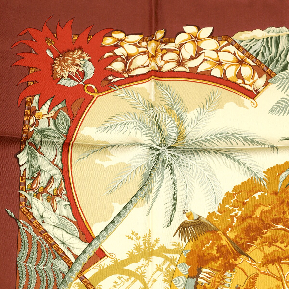 Hermes Scarf "Aloha" by Laurence Bourthoumieux 90cm Silk | Carre Foulard