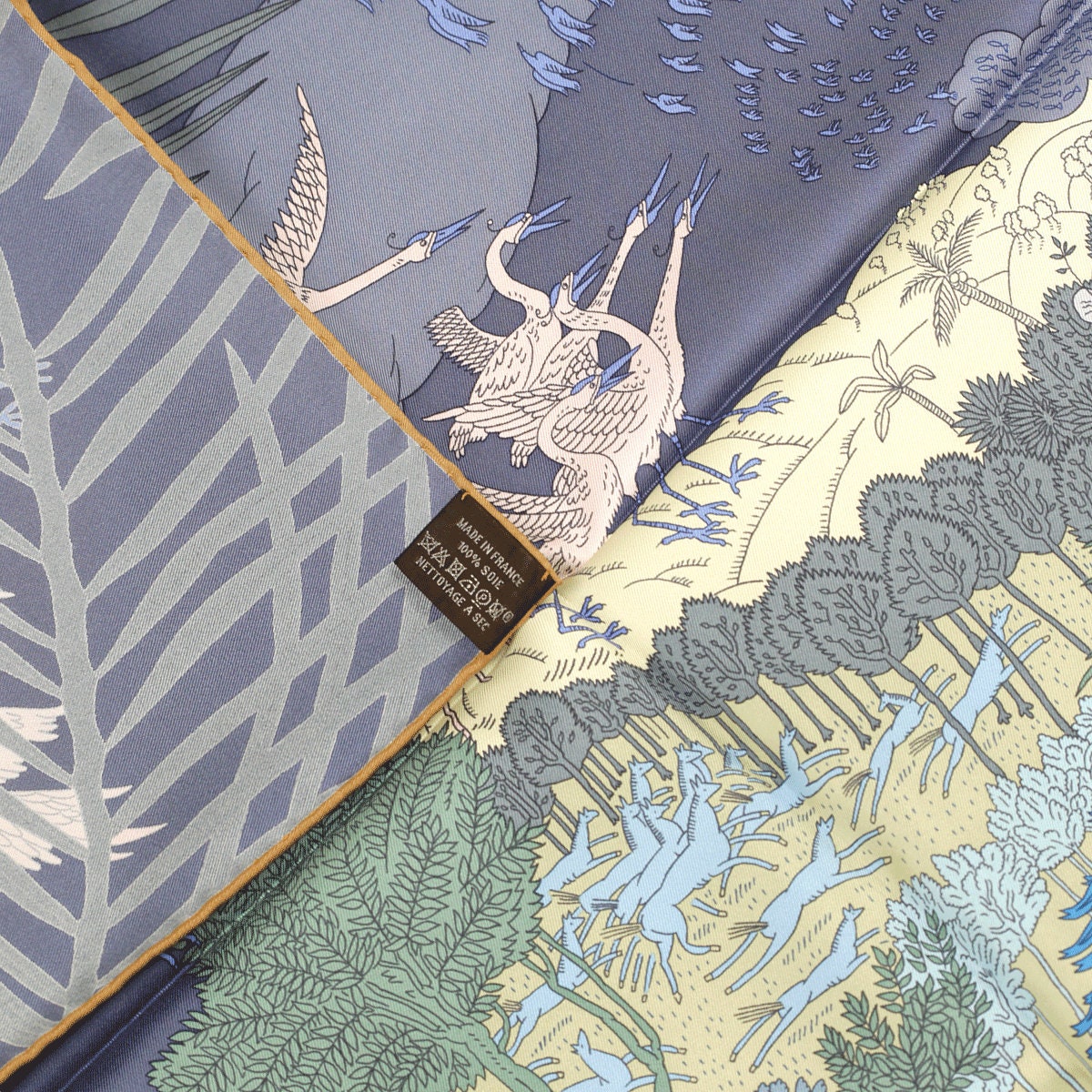 Hermes Scarf "Les Carnaval des Animaux" by Thibaut Huchard 90cm Silk | Carre Foulard