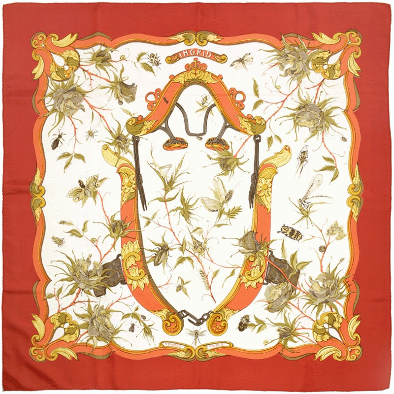 Hermes Scarf "Ingrid" by Lenke Szechenzyl 90cm Silk | Carre Foulard