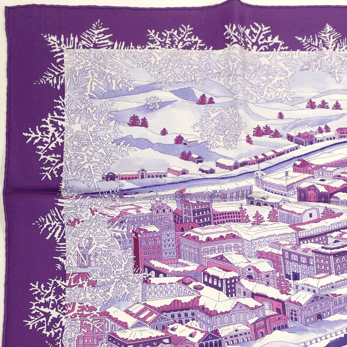 Hermes Scarf "De Passage a Moscou" by Nathalie Vialars 90cm Silk | Carre Foulard Rare