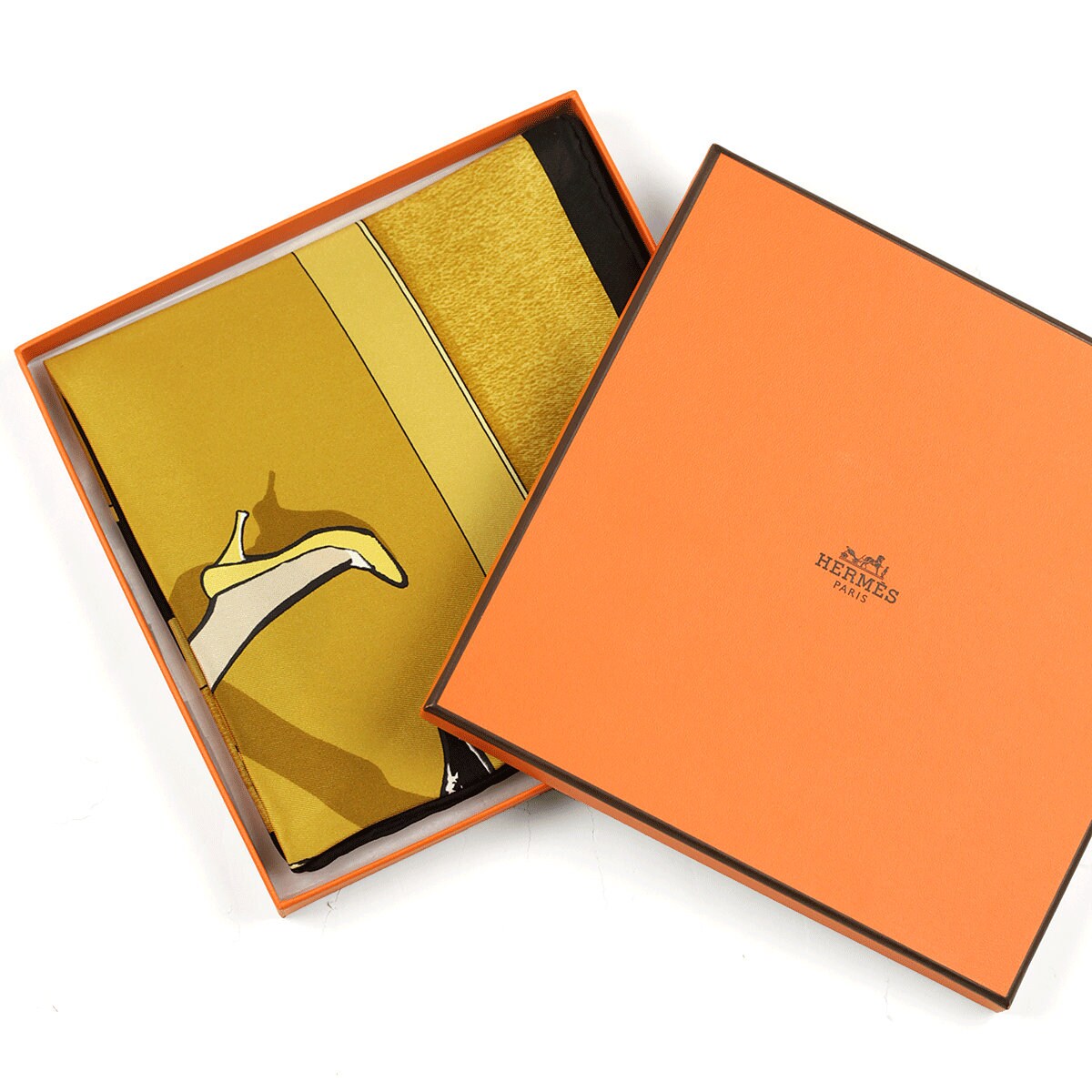 Hermes Scarf 70cm "Swinging Saint Germain" by Jean-Louis Clerc Silk | Foulard Carre