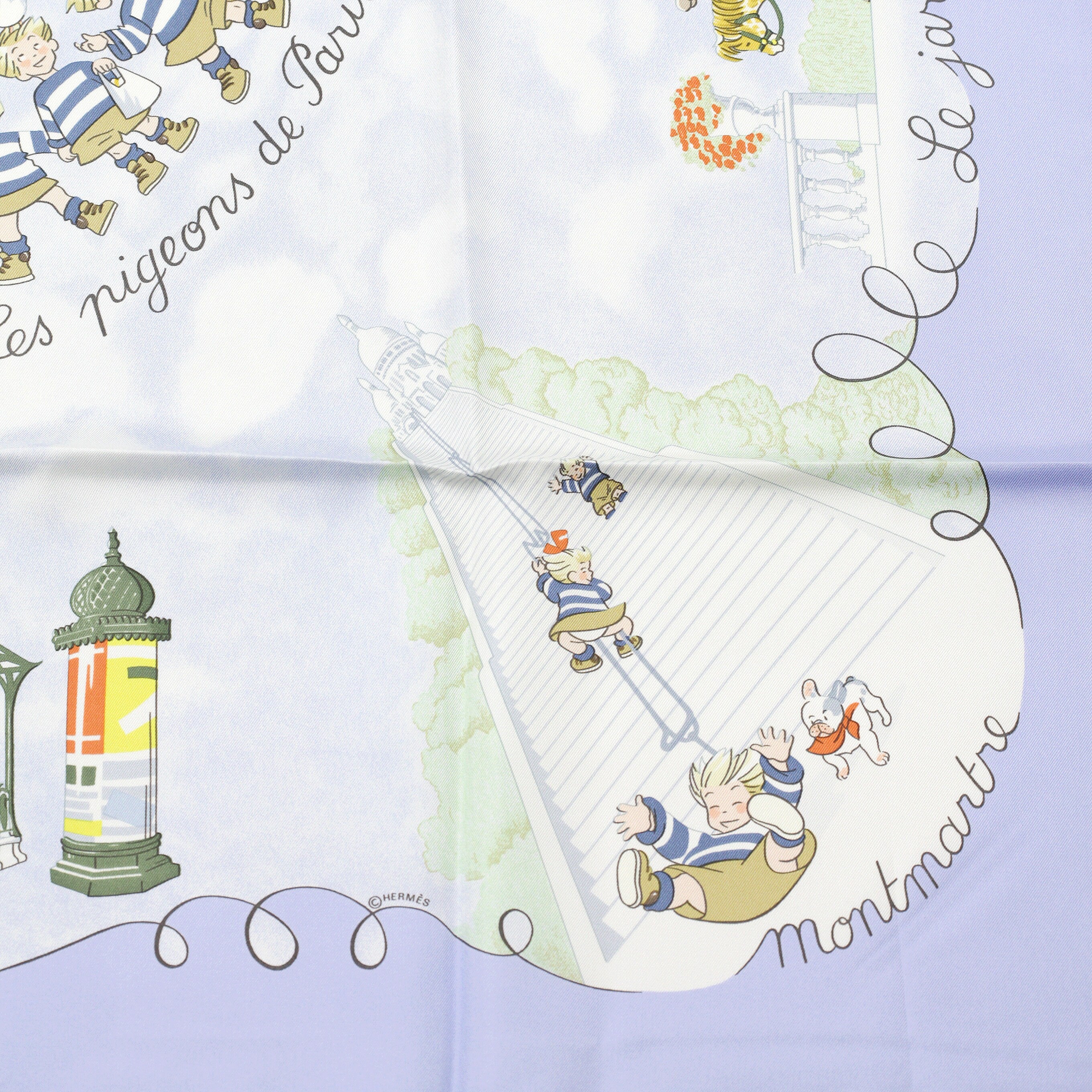 Hermes Scarf "Les Triples" by Nicole Lambert 90cm Silk | Carre Foulard