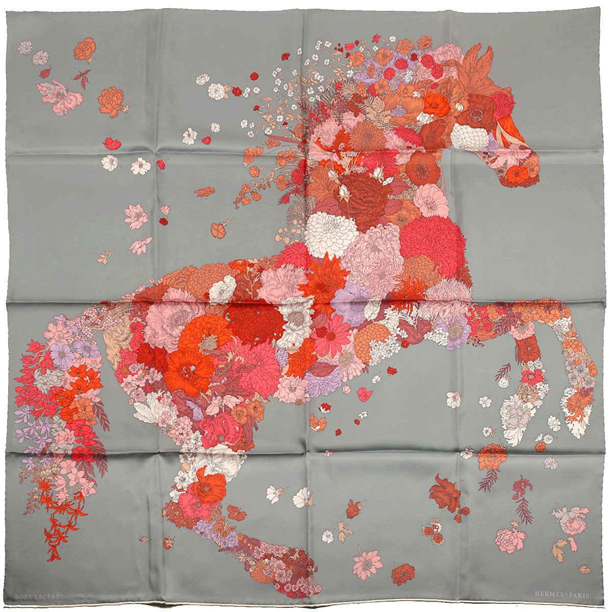 Hermes Scarf "Robe Legere" by Théo de Gueltzl 90cm Silk | Carre Foulard