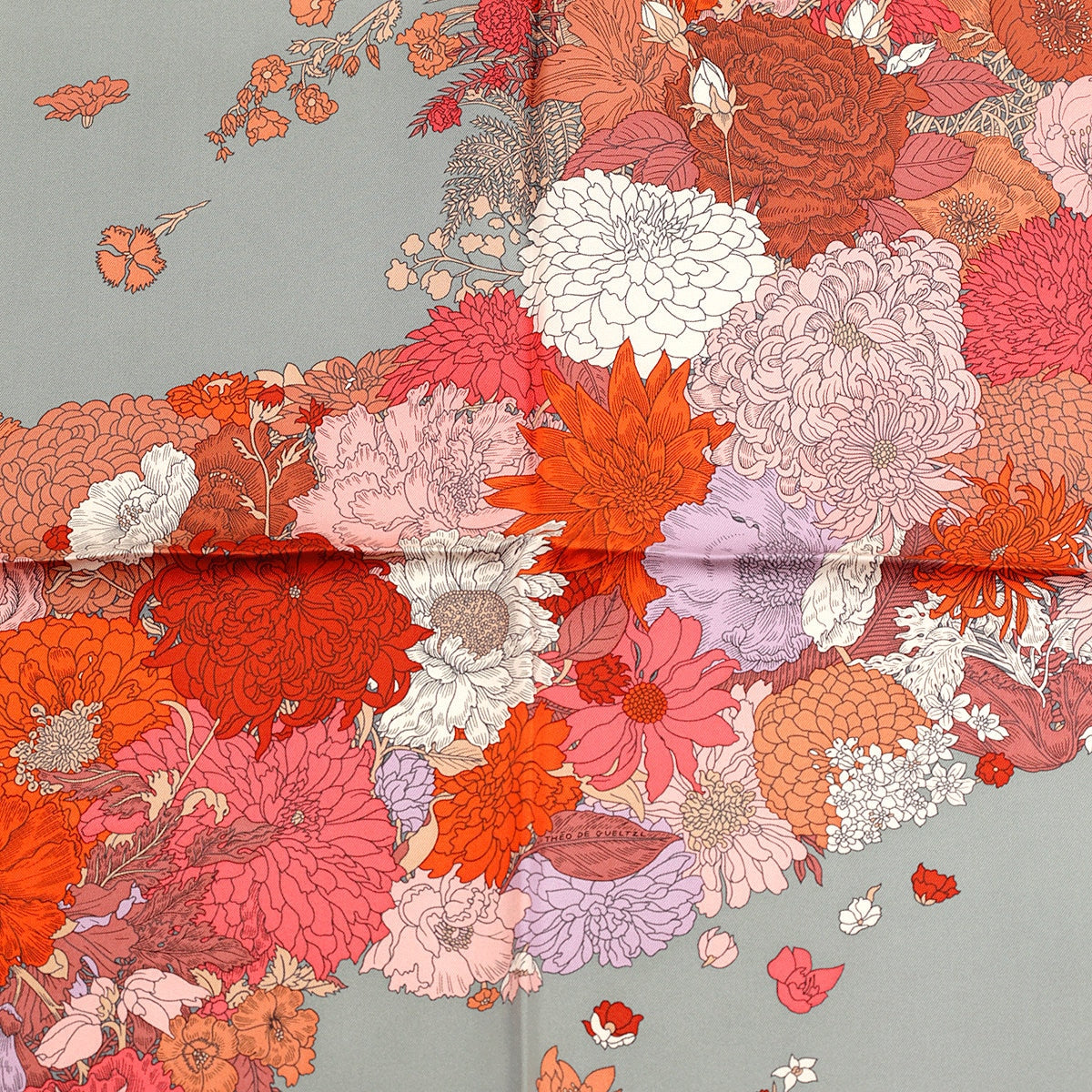 Hermes Scarf "Robe Legere" by Théo de Gueltzl 90cm Silk | Carre Foulard