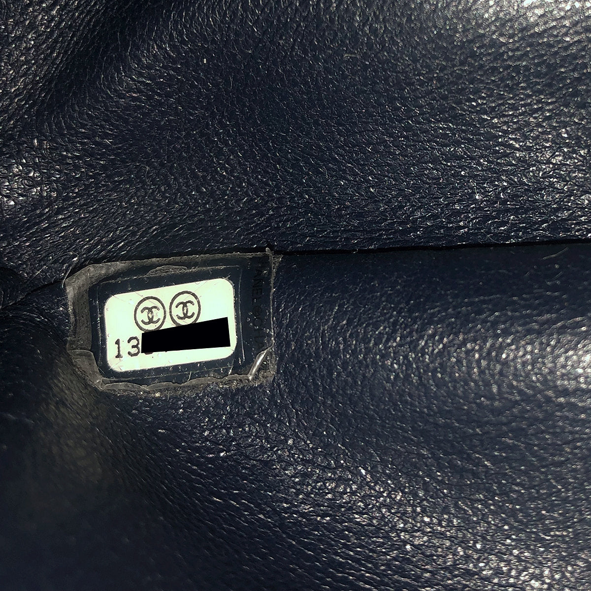 Chanel Bag 2.55 Reissue Navy Calfskin Leather with Silver Hardware 226
