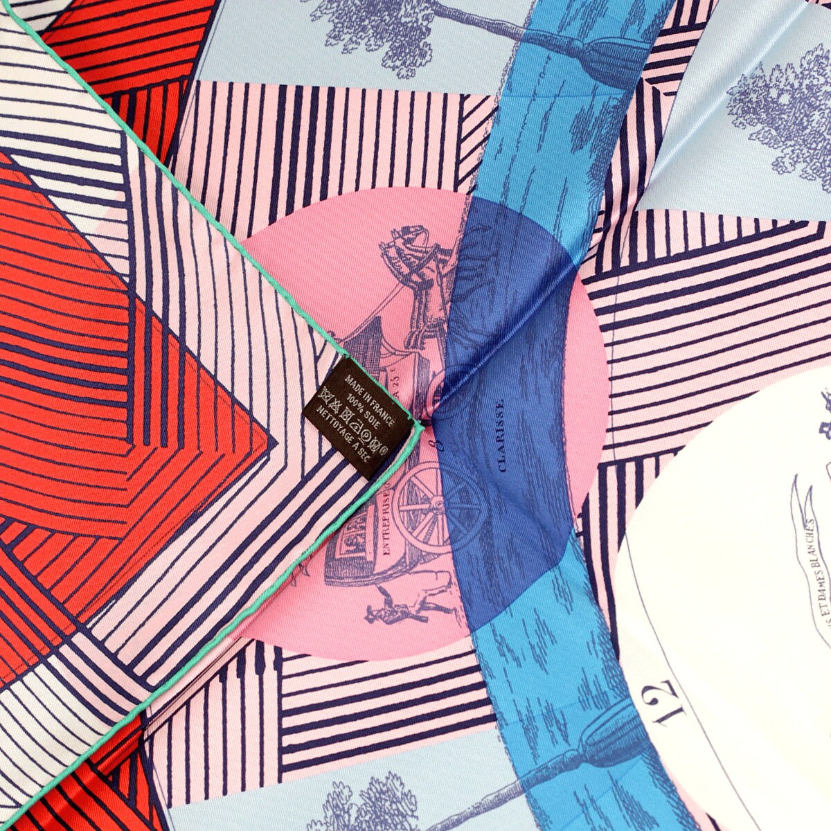 Hermes Scarf "Jeu des Omnibus Remix" by Giancarlo Pagni 90cm Silk | Foulard Carre