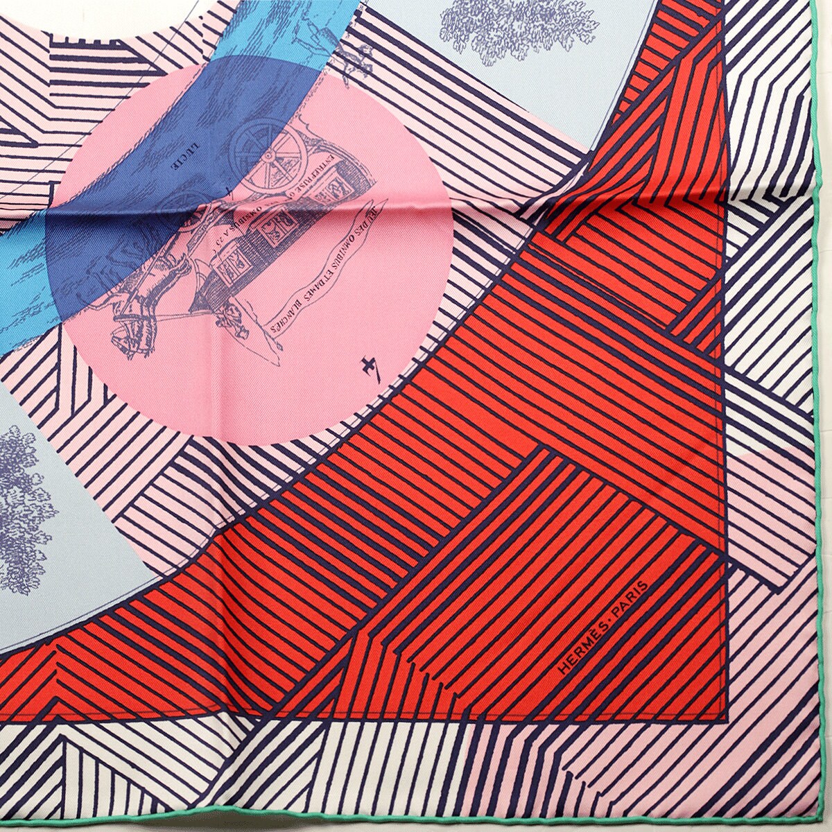 Hermes Scarf "Jeu des Omnibus Remix" by Giancarlo Pagni 90cm Silk | Foulard Carre