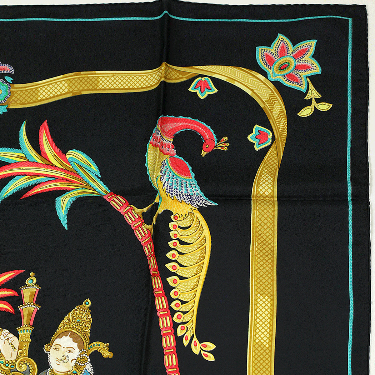 Hermes Scarf "India" by Caty Latham 90cm Silk
