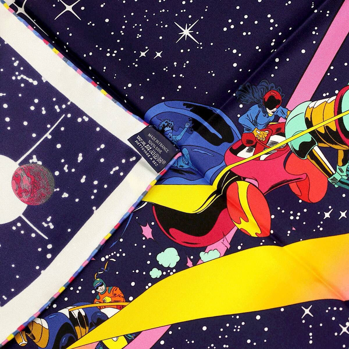 Hermes Scarf "Space Derby" by Ugo Bienvenu 90cm Silk | Carre Foulard