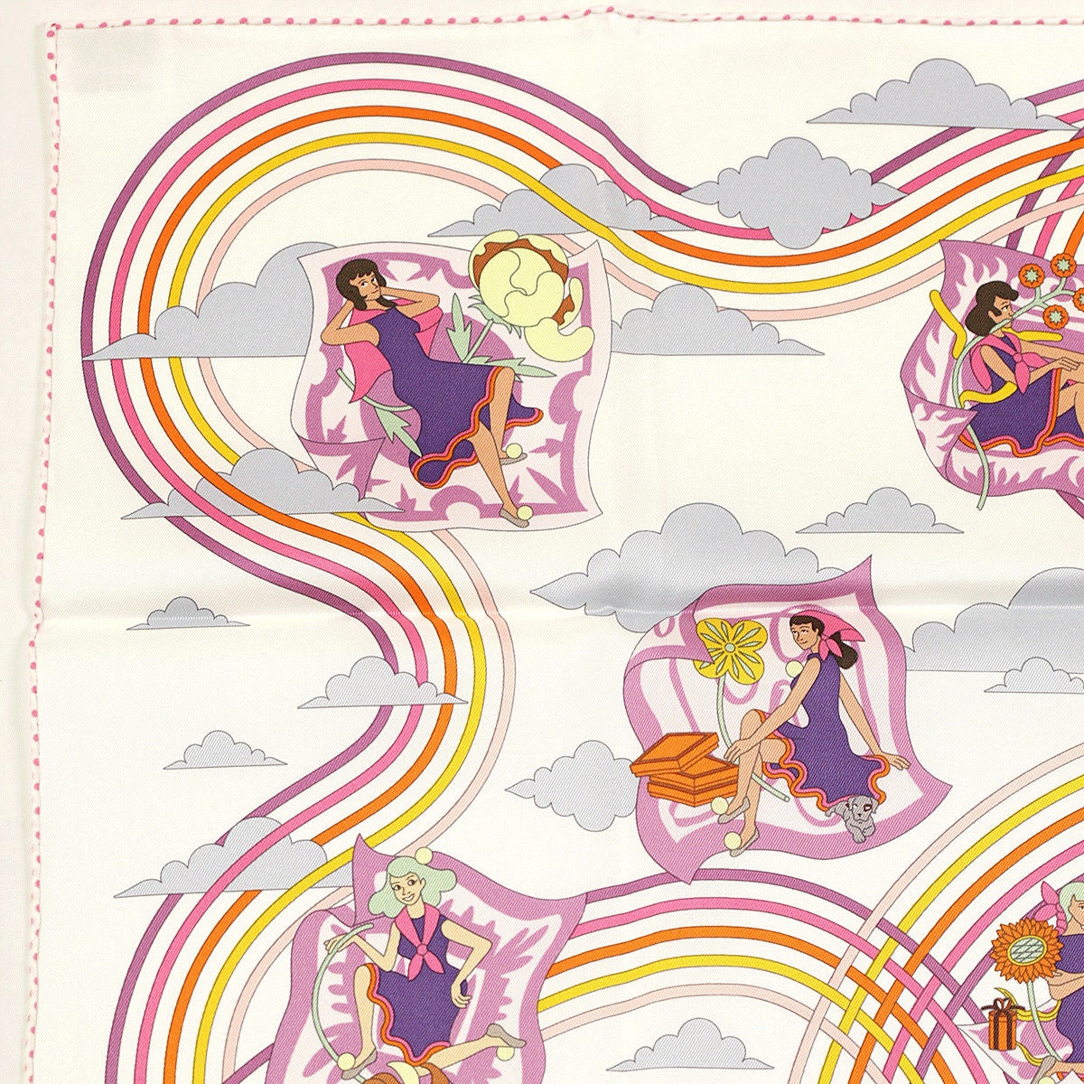Hermes Scarf "Carres Volants" by Pierre Marie 70cm Silk | Carre Foulard