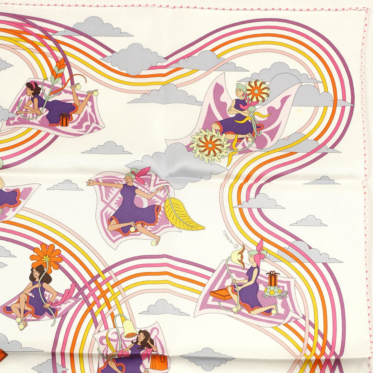 Hermes Scarf "Carres Volants" by Pierre Marie 70cm Silk | Carre Foulard