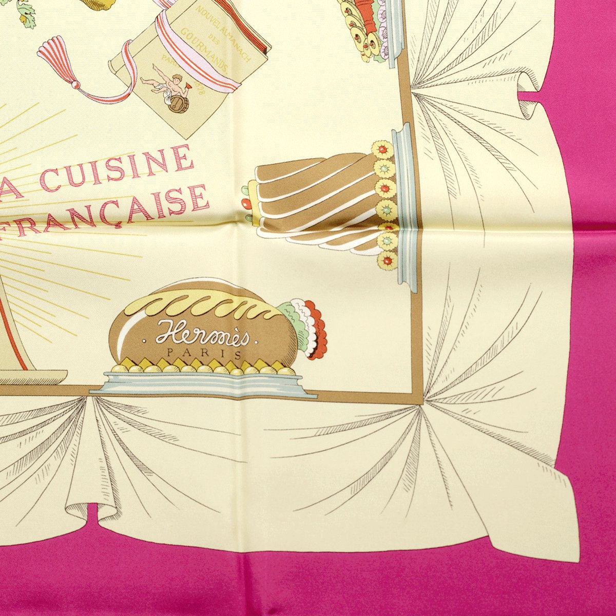 Hermes Scarf "A la Gloire de la Cuisine Francaise" by Philippe Dumas 90cm Silk | Carre Foulard