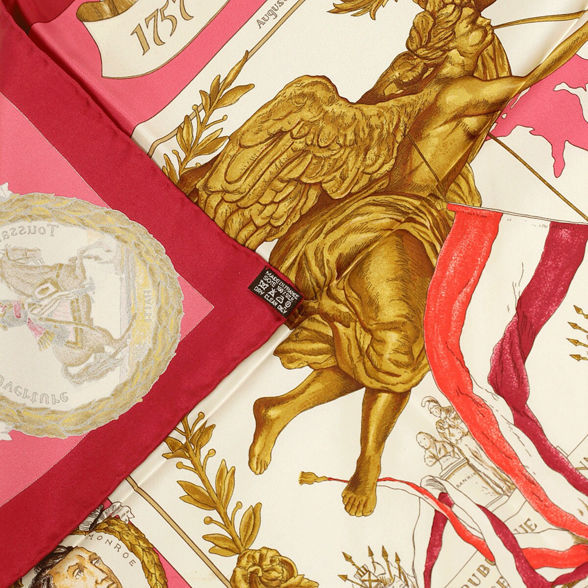 Hermes Scarf "Marquis de Lafayette" by Kermit Oliver 90cm Silk | GRAIL Carre Foulard