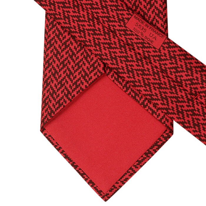 Hermes Men's Silk Tie Geometric H Pattern 5535 | Necktie Cravate