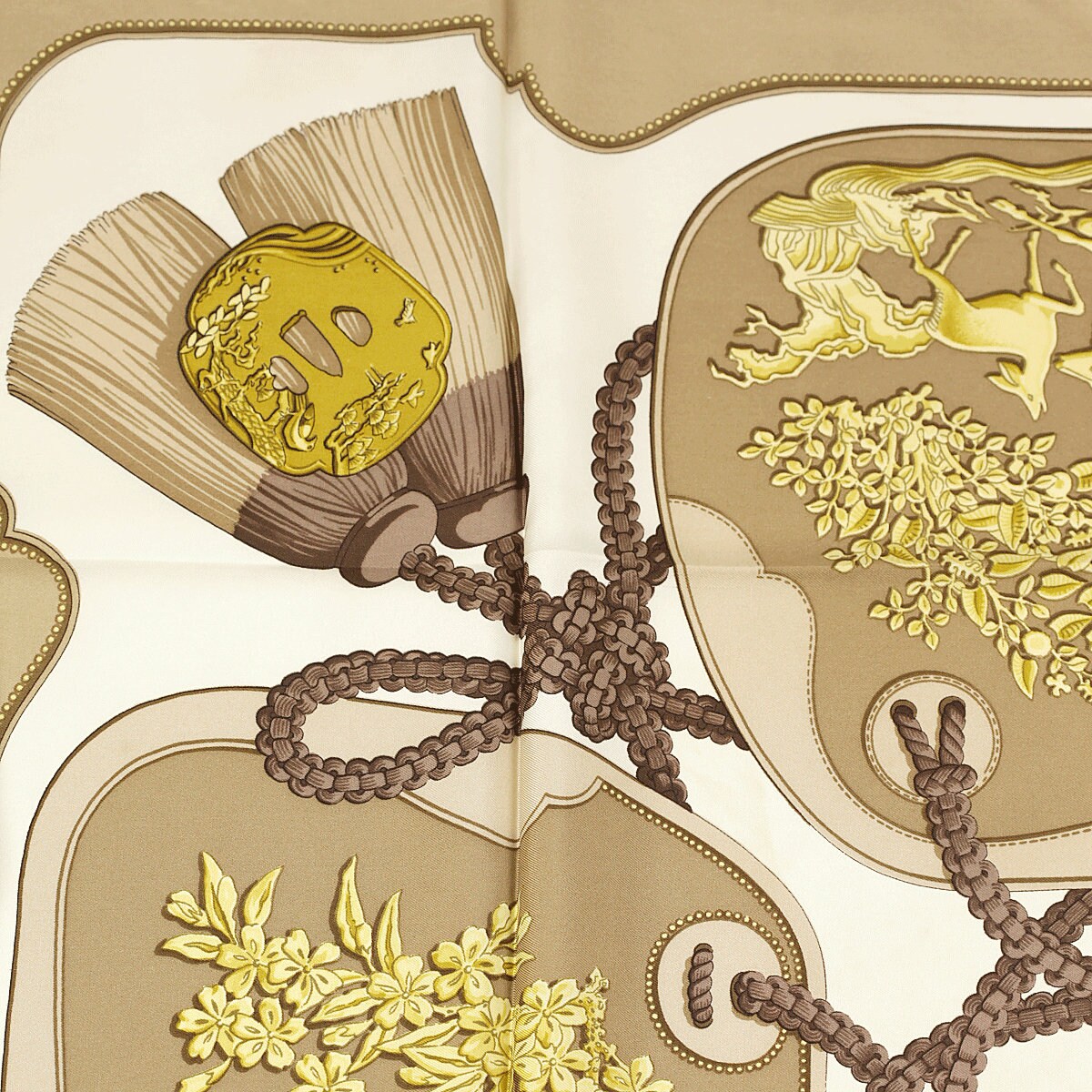 Hermes Scarf "Tsubas" by Christiane Vauzelles 90cm Silk | Carre Foulard