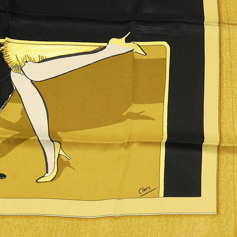 Hermes Scarf 70cm "Swinging Saint Germain" by Jean-Louis Clerc Silk | Foulard Carre