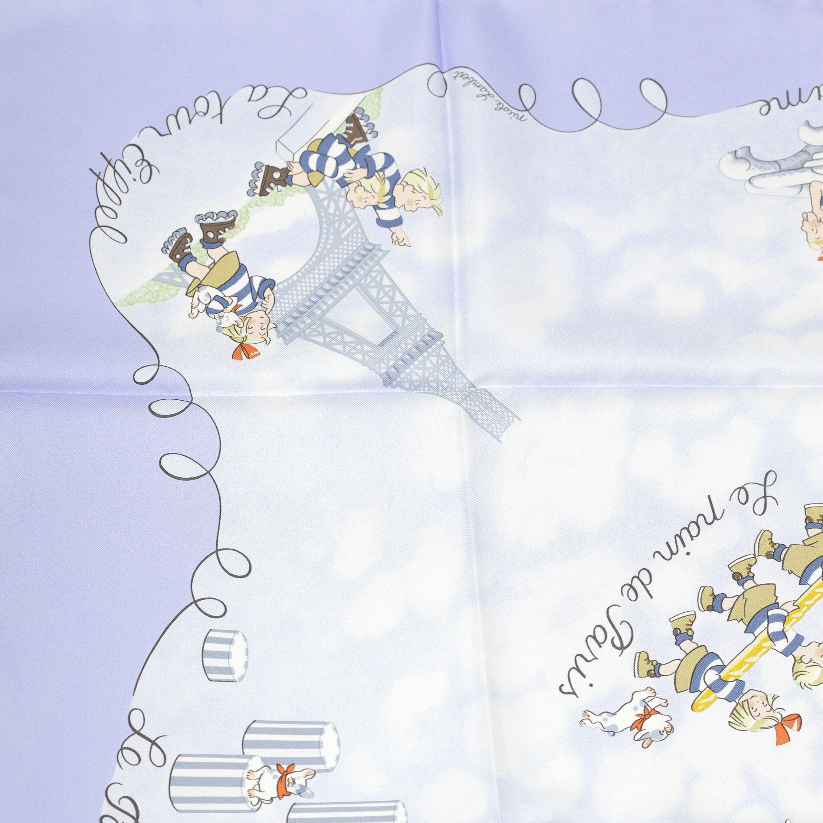 Hermes Scarf "Les Triples" by Nicole Lambert 90cm Silk | Carre Foulard