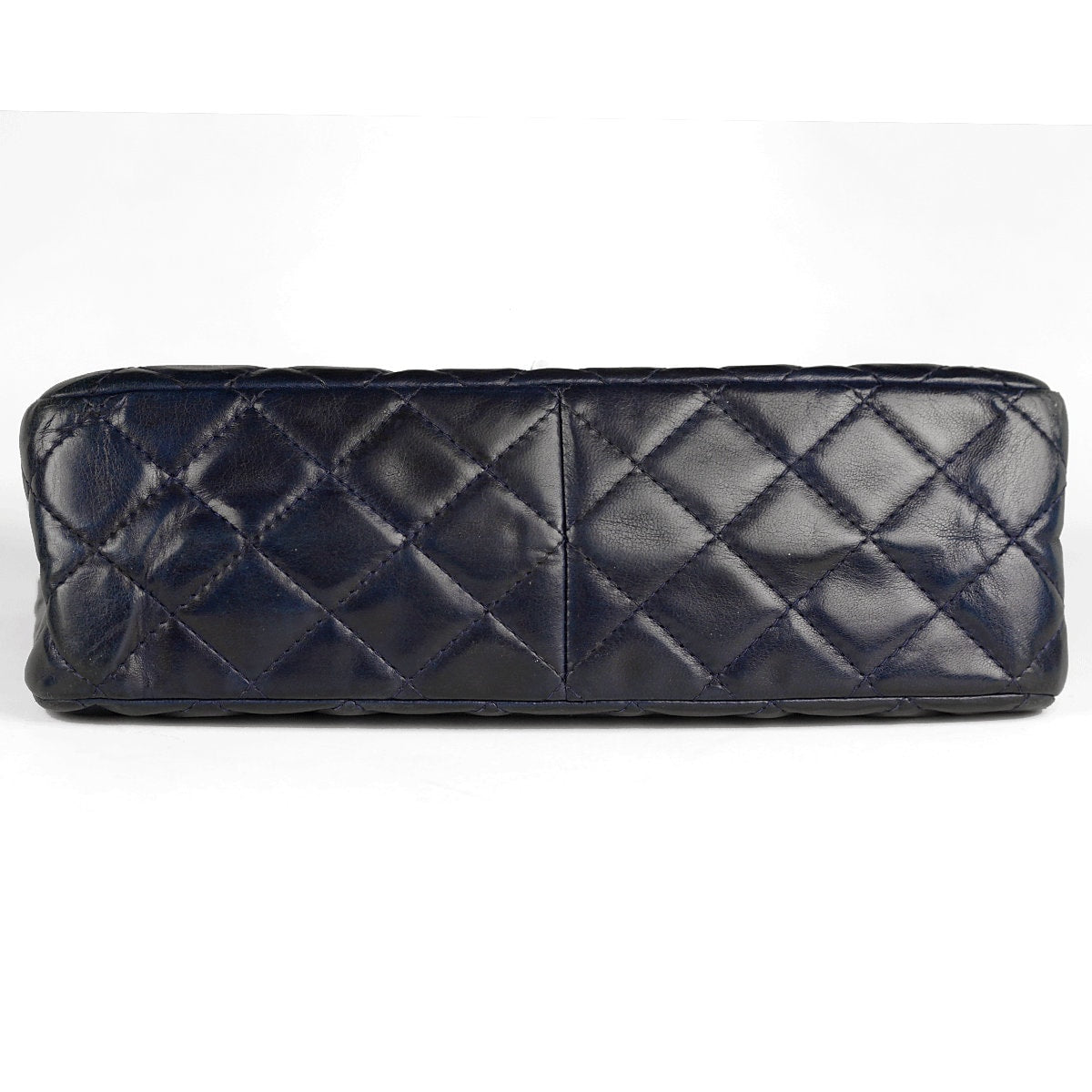 Chanel Bag 2.55 Reissue Navy Calfskin Leather with Silver Hardware 226