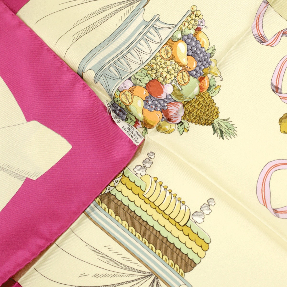 Hermes Scarf "A la Gloire de la Cuisine Francaise" by Philippe Dumas 90cm Silk | Carre Foulard
