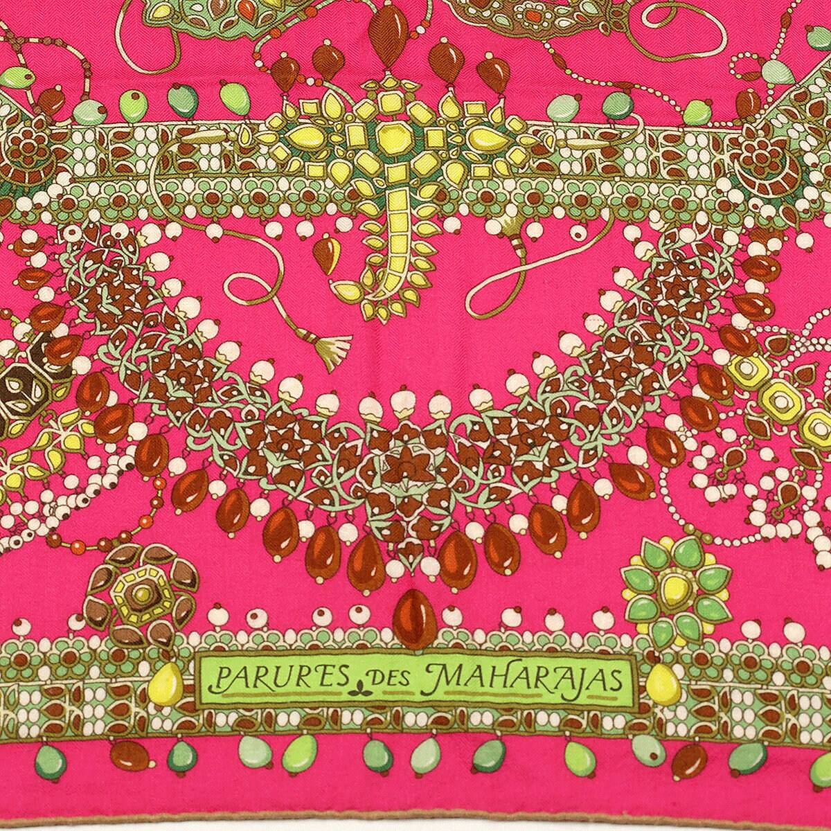 Hermes Cashmere Shawl 140cm GM "Parures des Majarajas" by Catherine Baschet | Scarf Carre