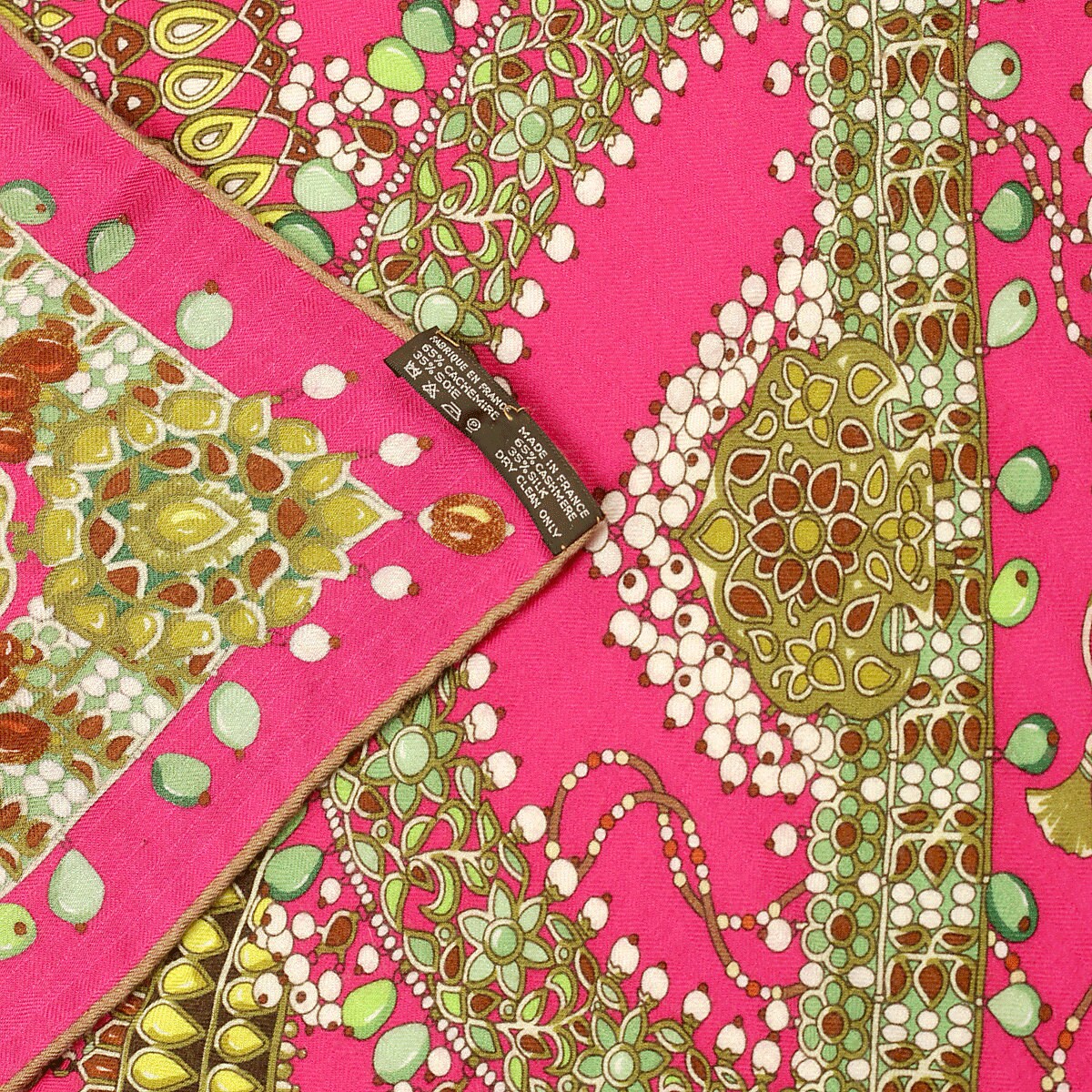 Hermes Cashmere Shawl 140cm GM "Parures des Majarajas" by Catherine Baschet | Scarf Carre