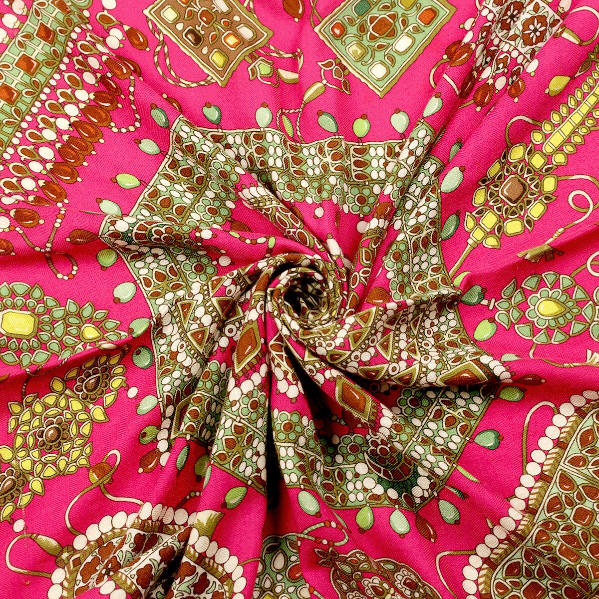 Hermes Cashmere Shawl 140cm GM "Parures des Majarajas" by Catherine Baschet | Scarf Carre