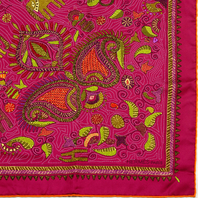 Hermes Scarf "Carre Kantha" 90cm Silk | Foulard Carre