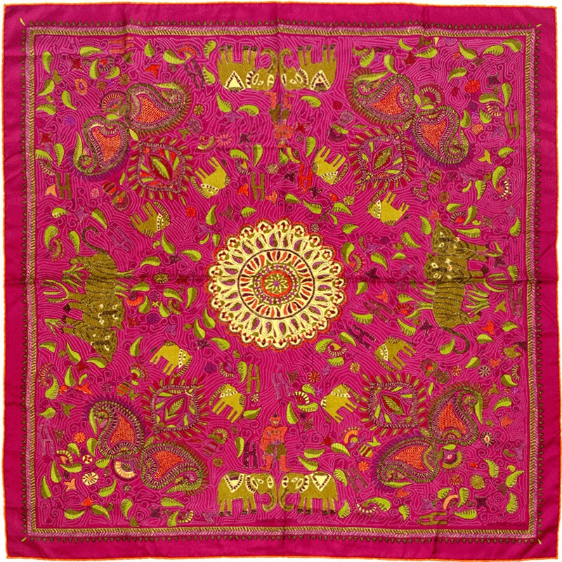 Hermes Scarf "Carre Kantha" 90cm Silk | Foulard Carre