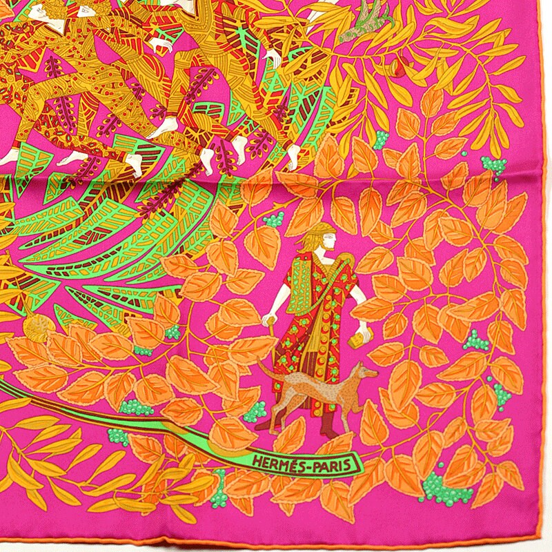Hermes Scarf "Le Promenade de Platon" by Annie Faivre 90cm Silk | Carre Foulard