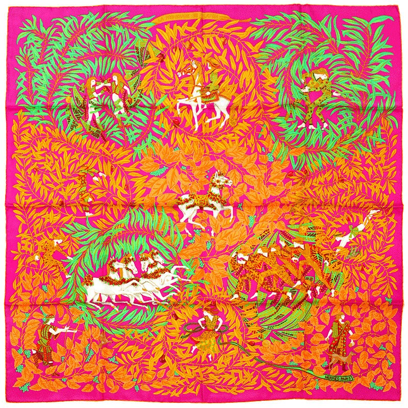 Hermes Scarf "Le Promenade de Platon" by Annie Faivre 90cm Silk | Carre Foulard